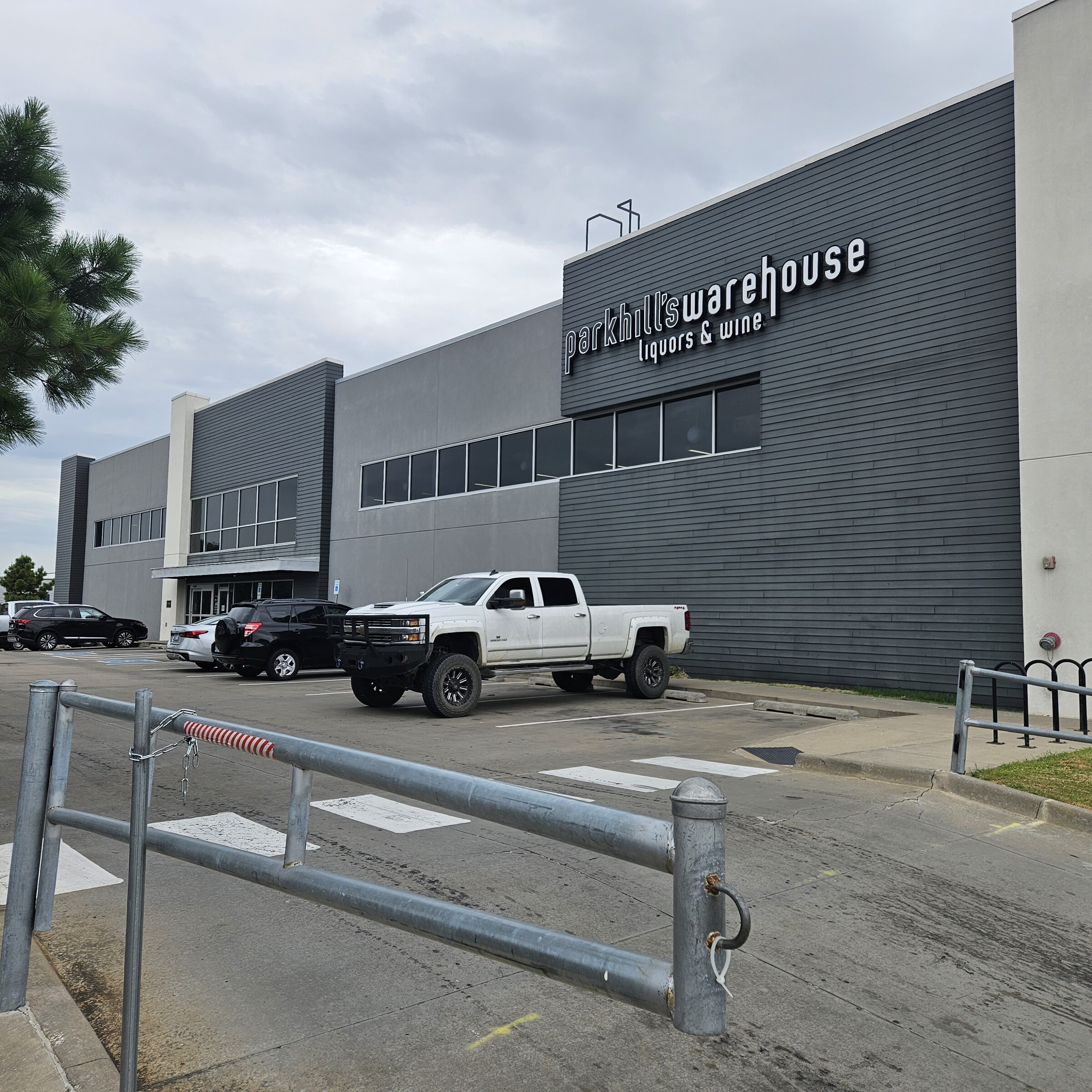 Exterior of a finished commercial building with metal wall panels